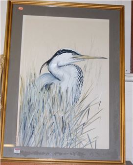 - Study of a heron - Reg Snook