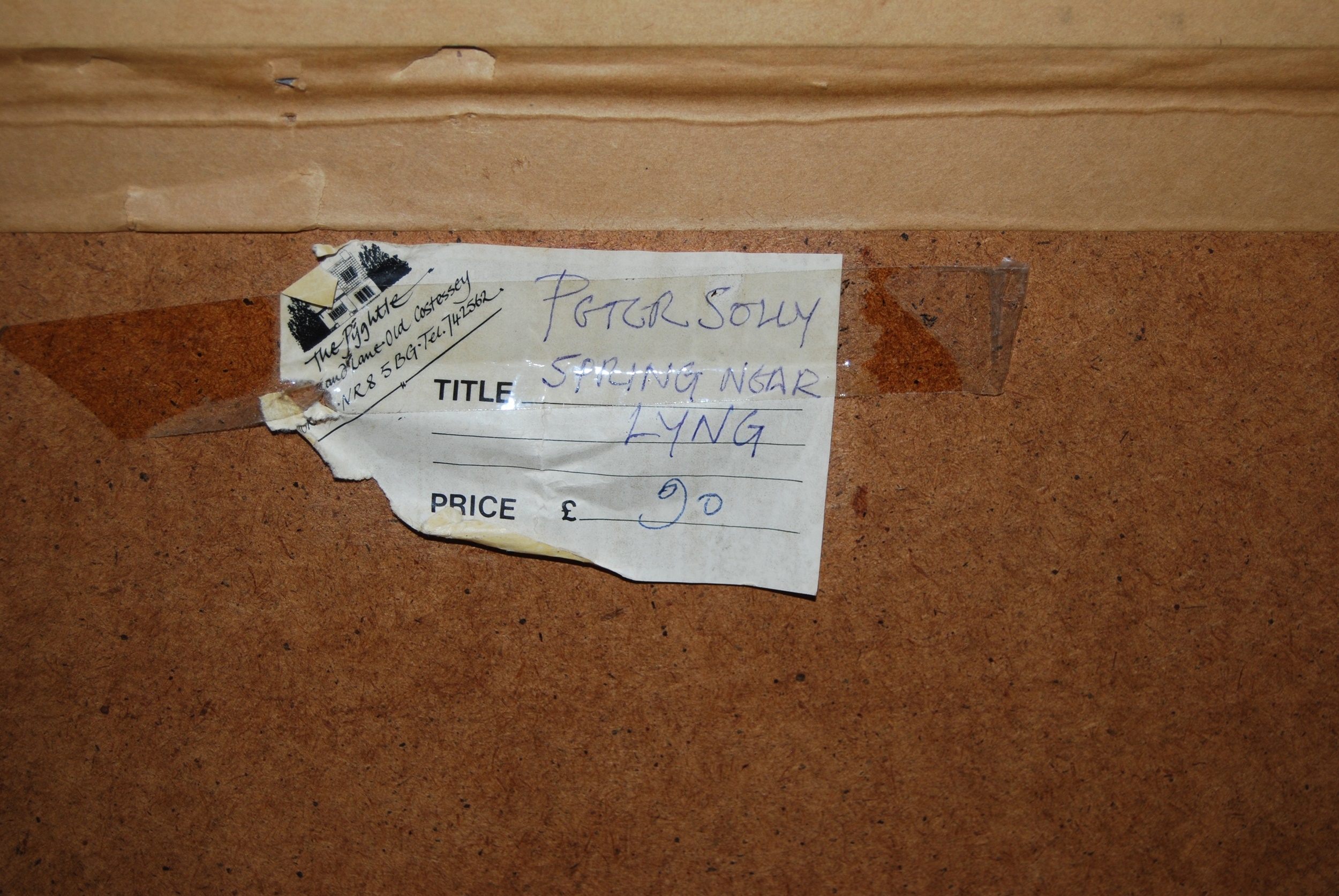 Artwork by Peter Solly, Peter Solly - Pair; Spring near Lyng and Elsing Mill, Made of watercolours