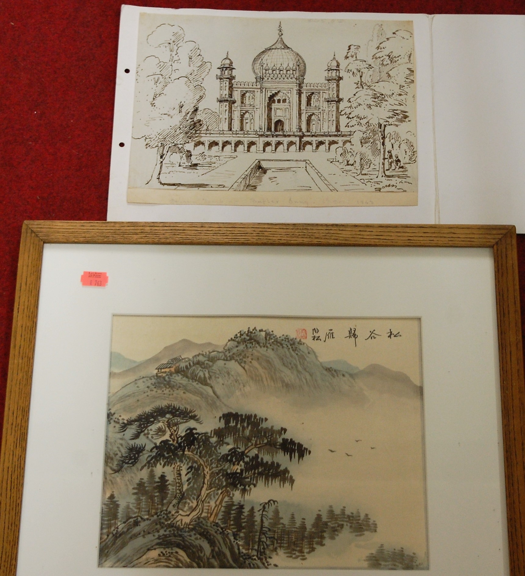 Grand Tour | Grand Tour ink sketch with Delhi Tomb of Sufter Jung (1843 ...