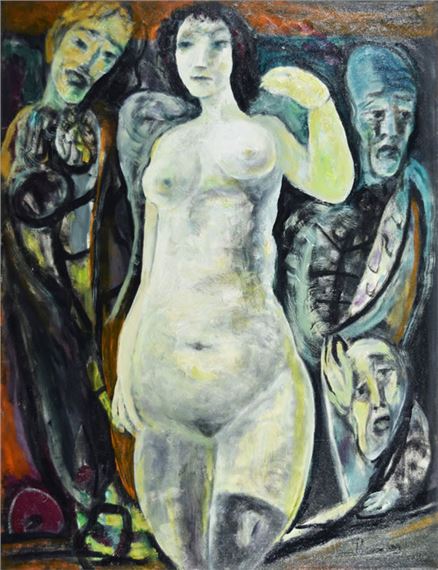 DESNUDO CON PERSONAJES by Leopoldo Presas