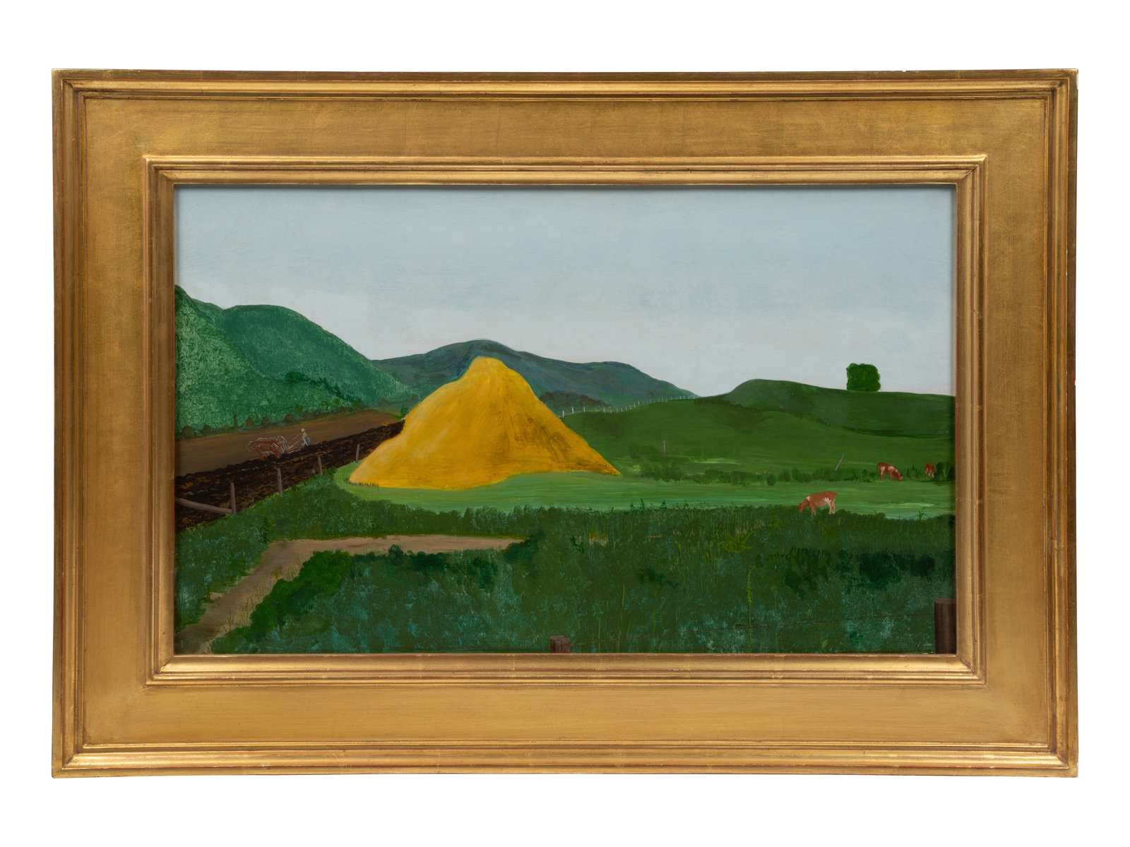 Ralph Mayer | Landscape with Haystack | MutualArt