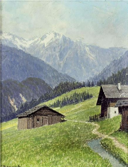 Alpine Landscape by Josef Ferdinand Benesch