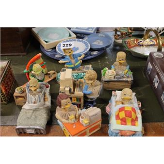 Six Eggbert models - Malcolm Bowmer