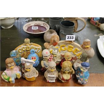 Six Eggbert models - Malcolm Bowmer