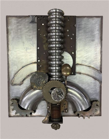 Abstract composition by Albert Sous, dated 1984