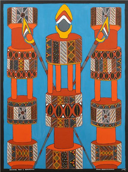 Pukamani Poles & Numariyaka - Fiona Puruntatameri