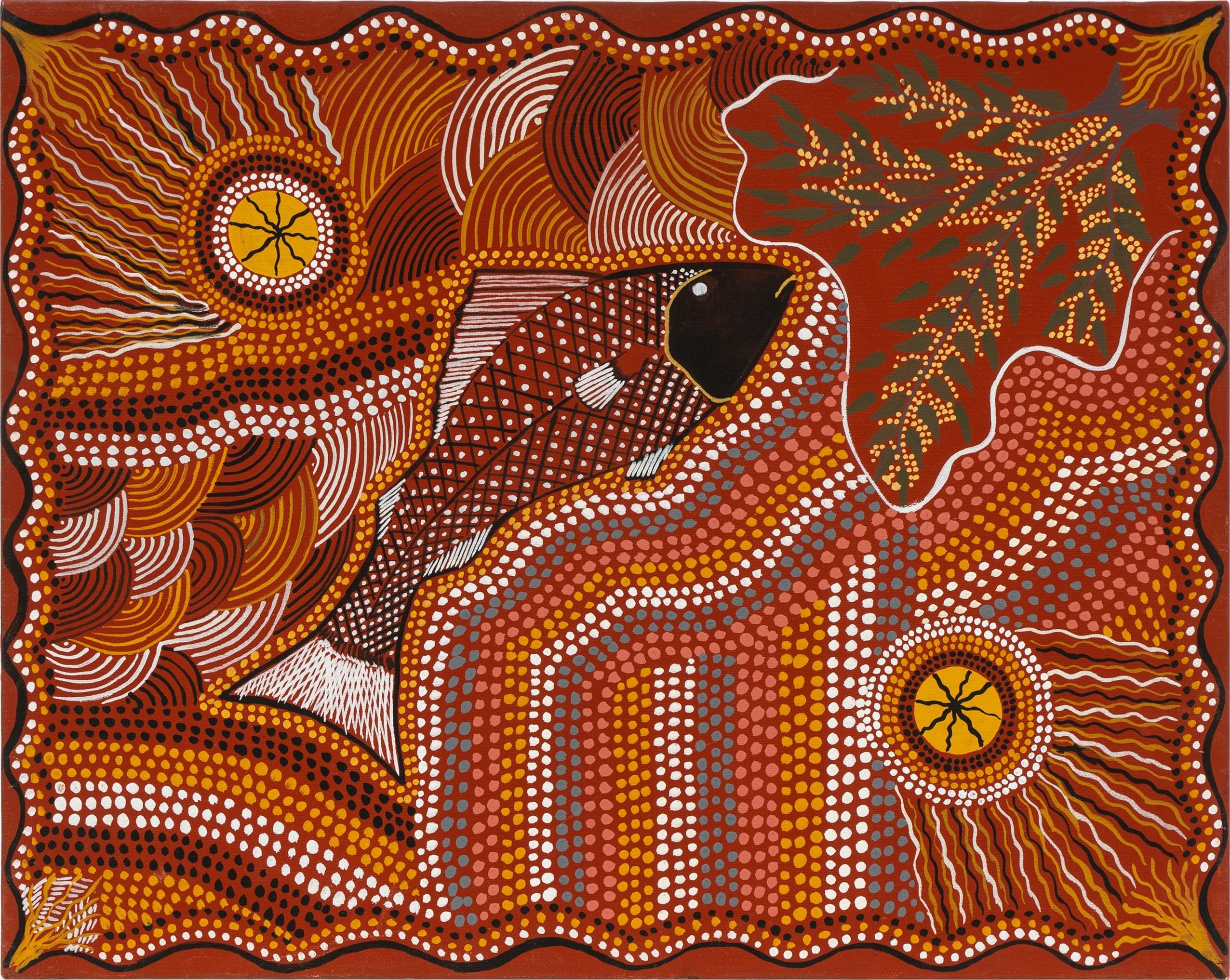 Artwork by Angus Melpi, Ku Yilun (Red Snapper) Dreaming, Made of Acrylic on canvas