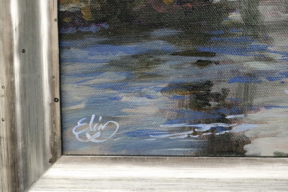 Artwork by Elin Pendleton, Late September Landscape,, Made of Oil on board