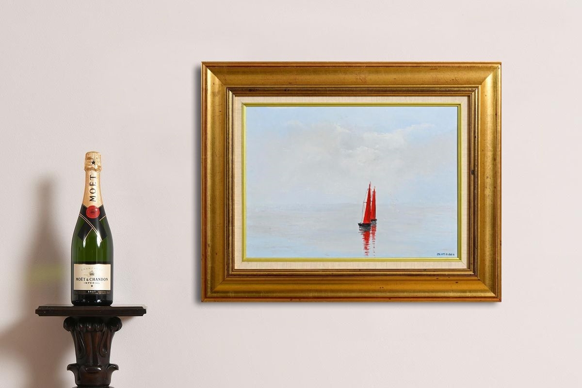 Artwork by Saint-alban, Promenade Sur Mer (1997), Made of oil on canvas