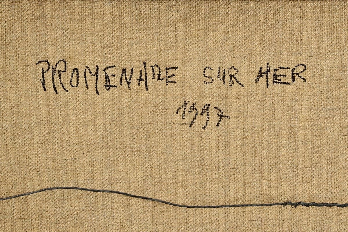 Artwork by Saint-alban, Promenade Sur Mer (1997), Made of oil on canvas