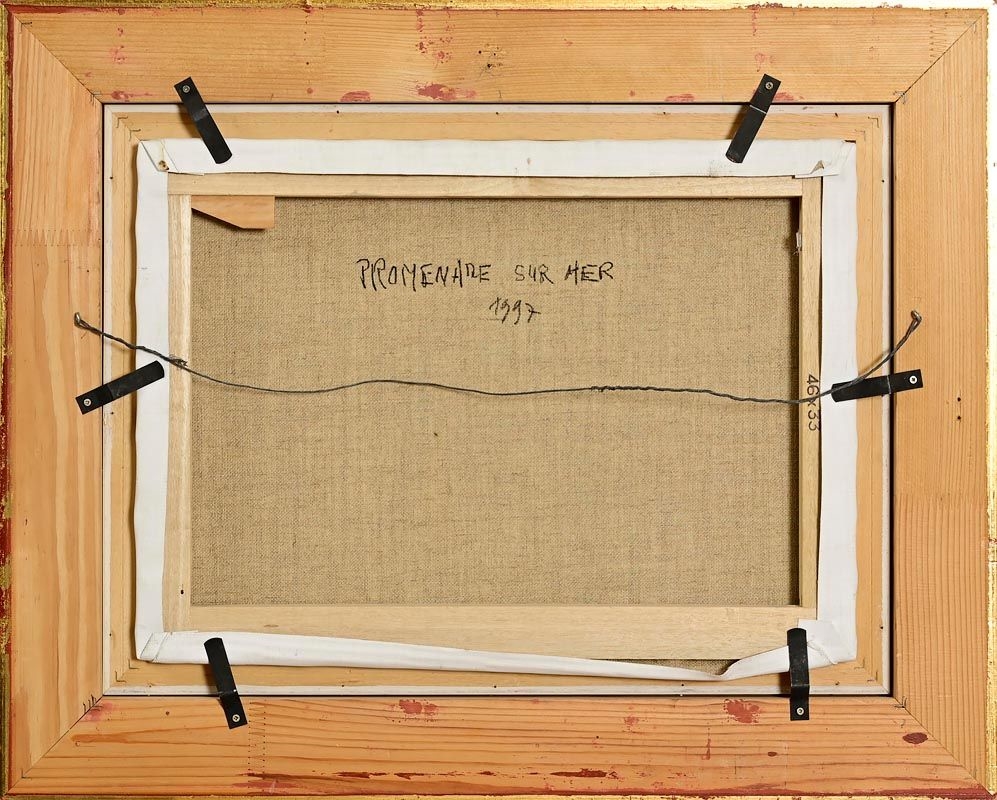 Artwork by Saint-alban, Promenade Sur Mer (1997), Made of oil on canvas