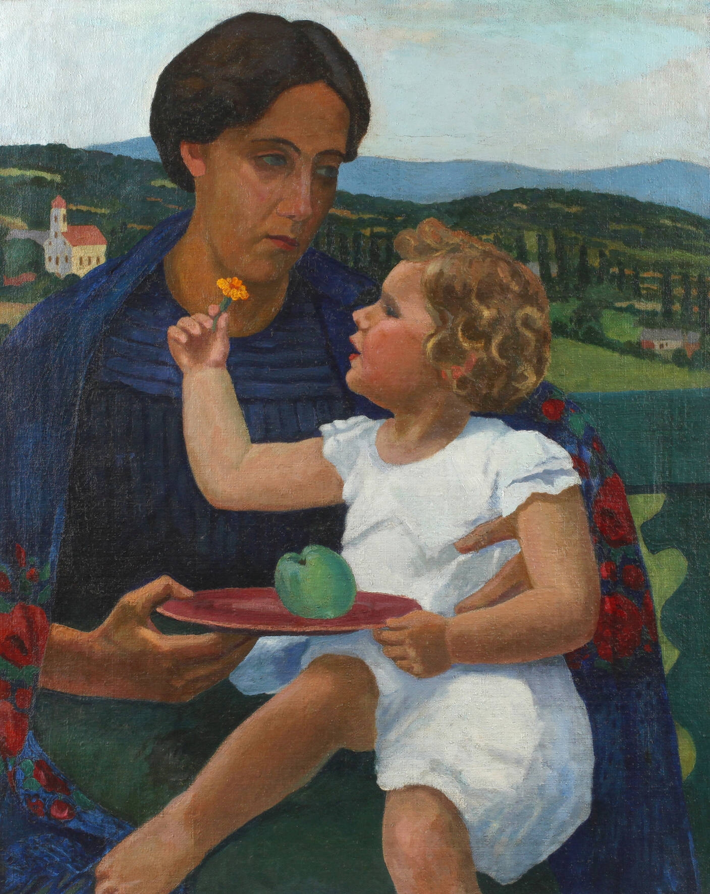 Mutter mit Kind by József Bató, 1910
