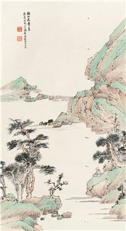 Imitating the landscape of Dongbeiyuan - Sun Menglu