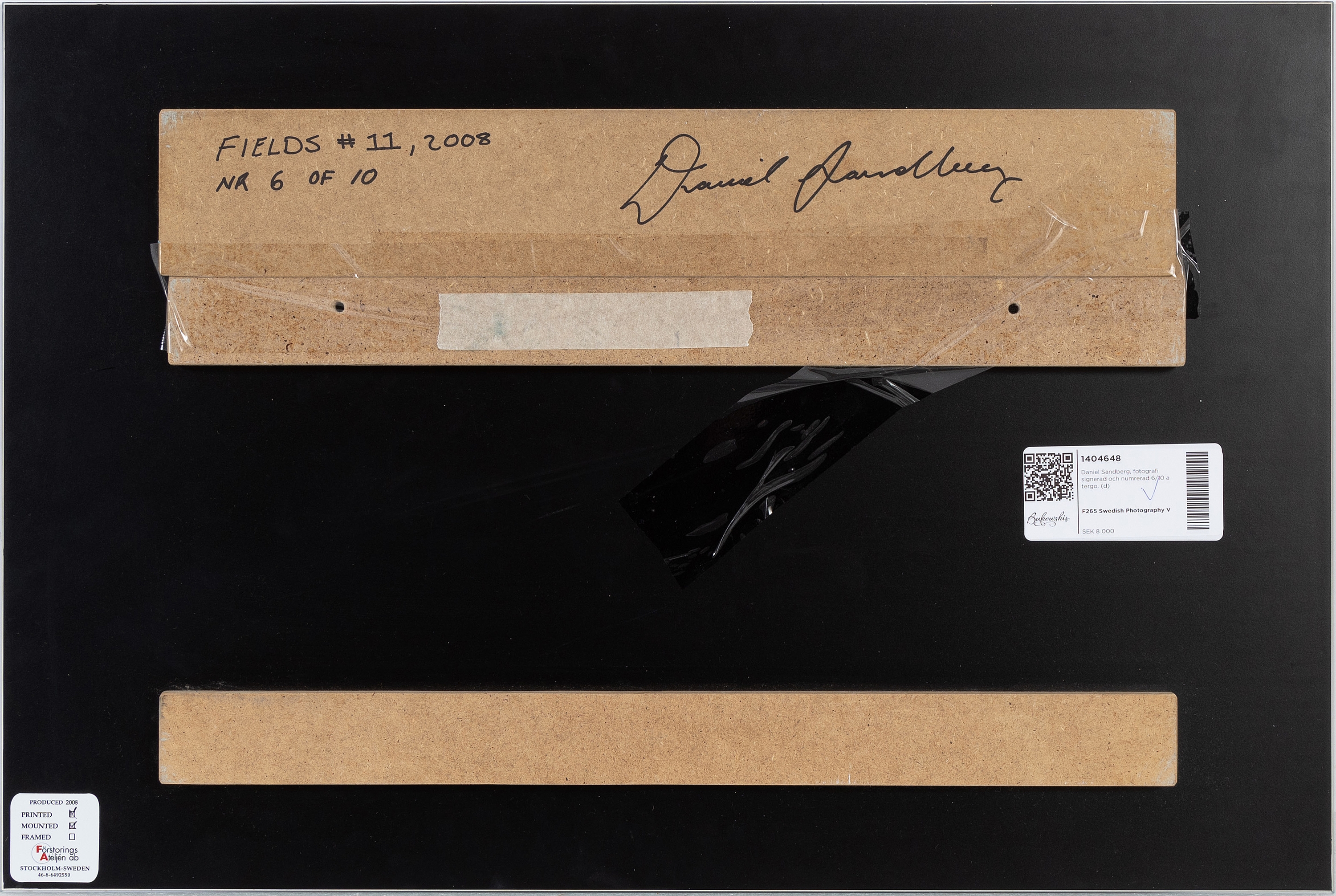 Artwork by Daniel Sandberg, Fields #11, Made of C print mounted