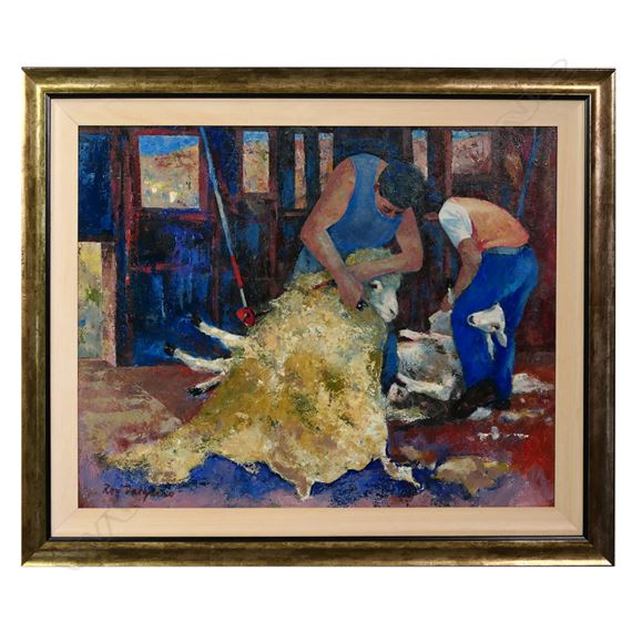 Shearers by Roy Dalgarno, circa1987