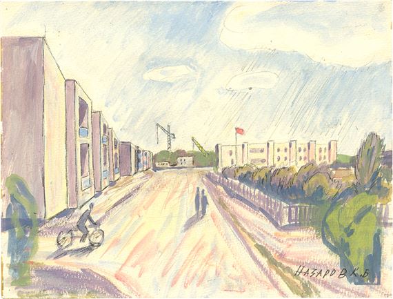 New town by Konstantin Borisovich Nazarov, 1969