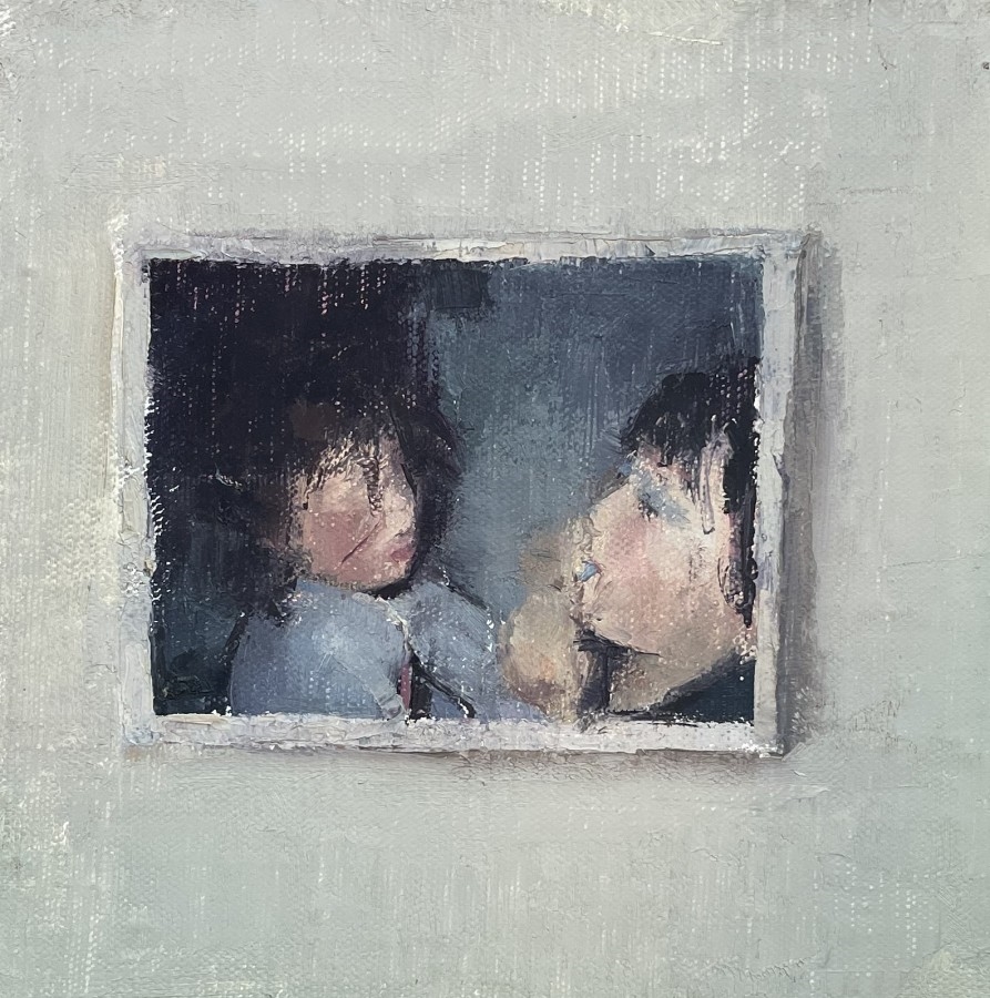 Artwork by Michal Sheizaf, Make up artist, Made of Oil on canvas mounted on board