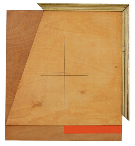 Artwork by Happy Canon, Stacco Pc, Made of mixed media, plywood and frame fragments on board