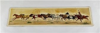 Cowboy Watercolor Painting - Anne Aller Overstreet