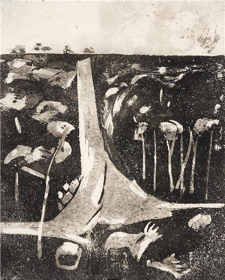 Landscape with a Steep Road by Fred Williams, 1959