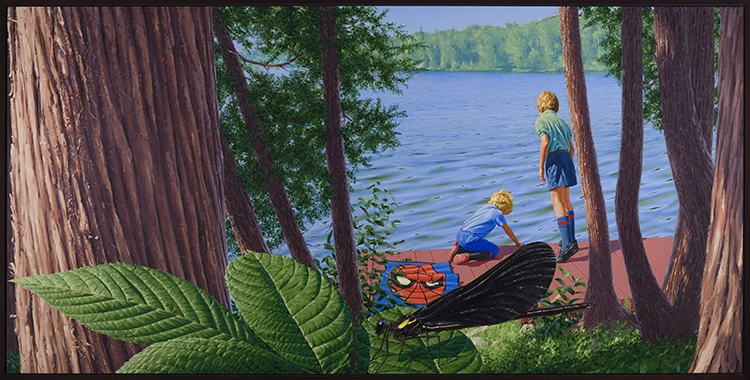 Artwork by Phil Richards, A Marvel in Temagami, Made of acrylic on canvas