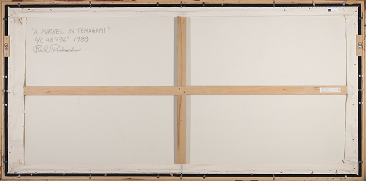 Artwork by Phil Richards, A Marvel in Temagami, Made of acrylic on canvas