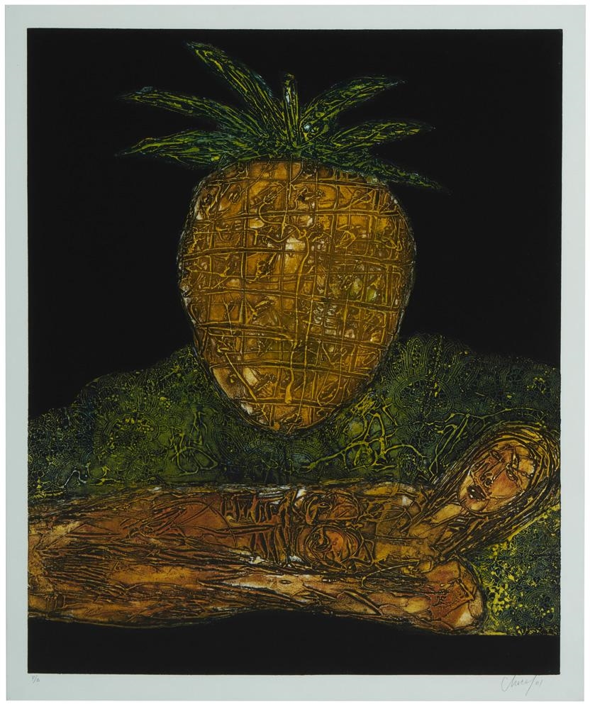 メロンを食べる男　eduardo roca Eduardo Roca Salazar | 23 Artworks at Auction | MutualArt