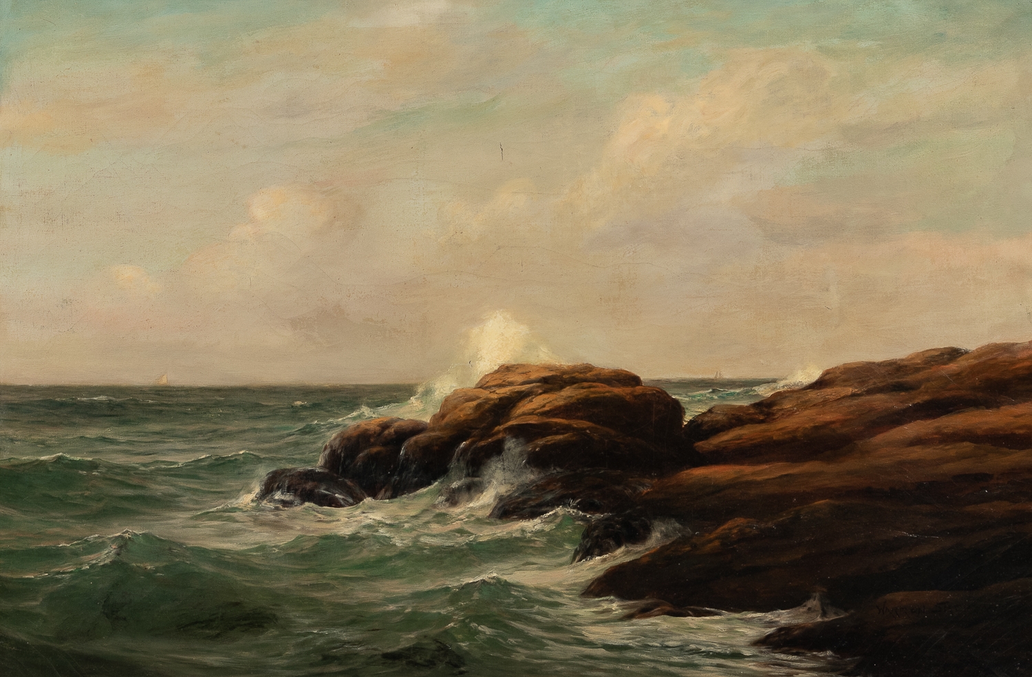 Warren W. Sheppard | View off Twin Lights | MutualArt