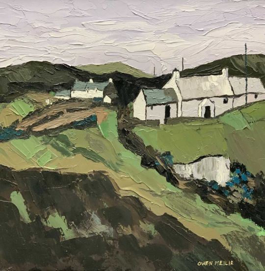 Owen Meilir Group Of Whitewashed Cottages MutualArt