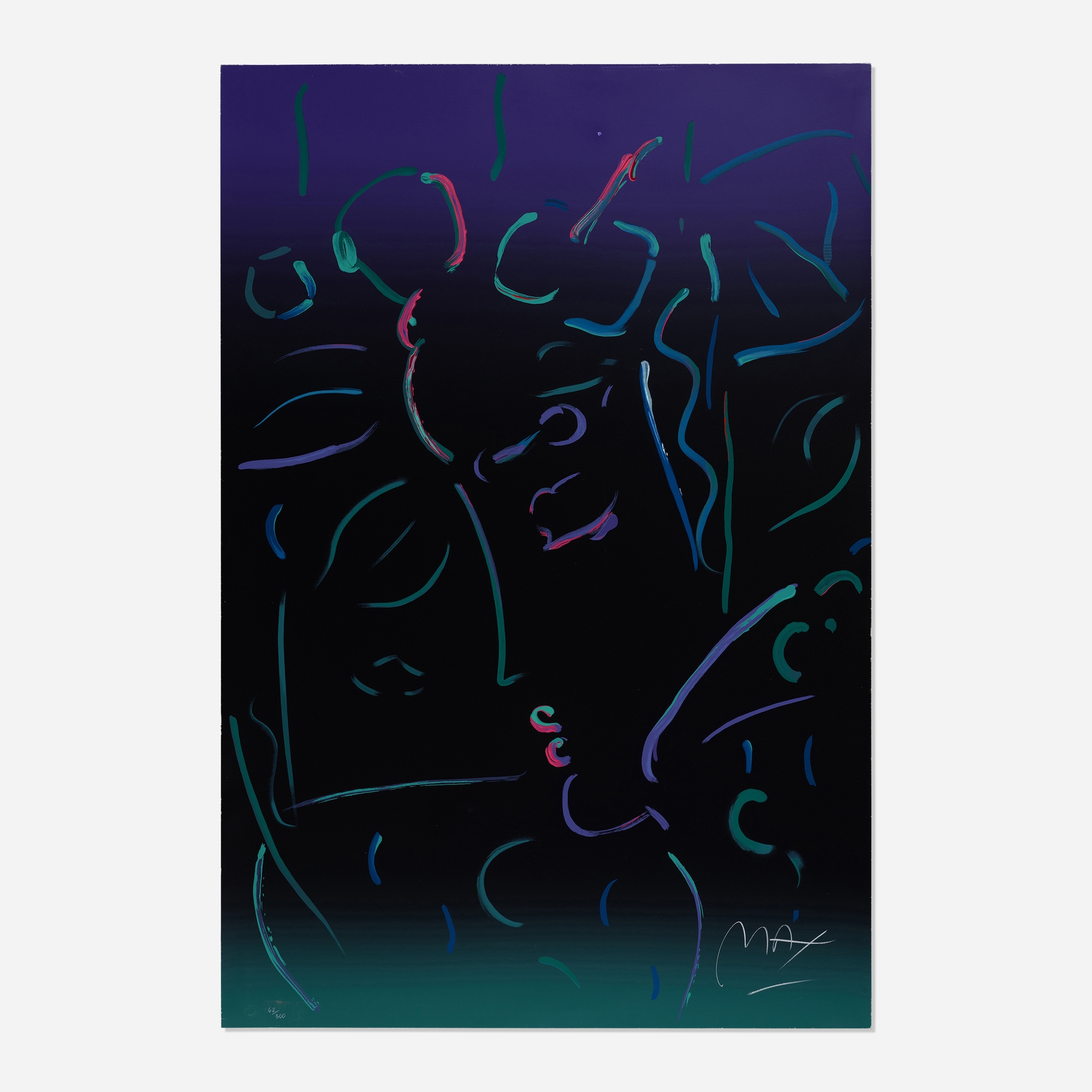 Peter Max | Midnight Profile (1988) | MutualArt