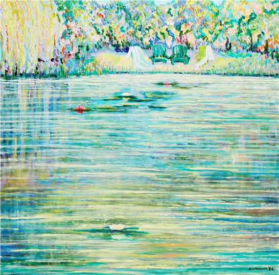Barbara E. Mercer | Lilies in the Pond (1986) | MutualArt