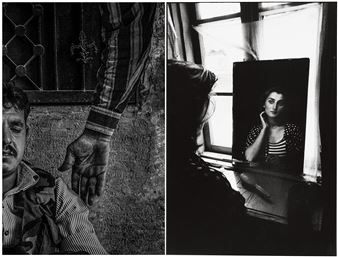 Installation view of Stanley Greene exhibition at Polka Galerie.