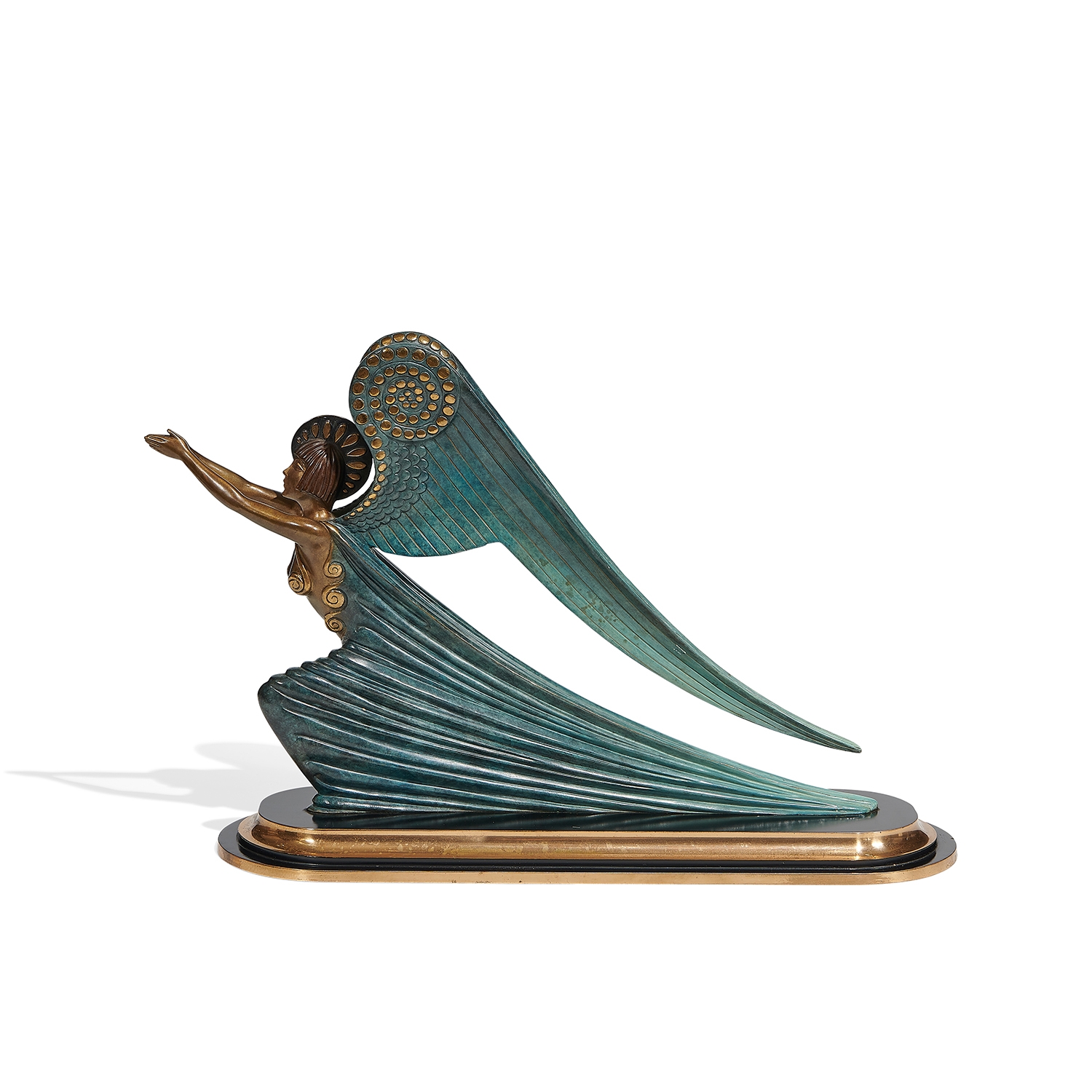 Artwork by Erté, Angel, Made of patinated bronze