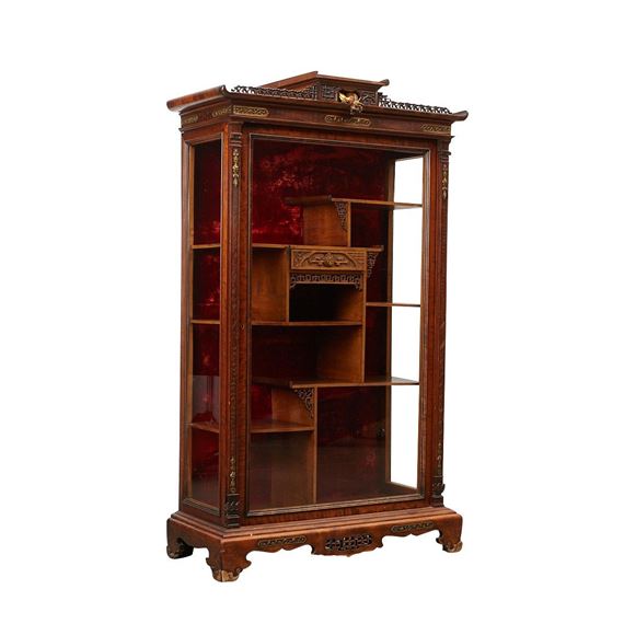 Gabriel Viardot Aesthetic Movement Chinoiserie Cabinet by Gabriel Viardot