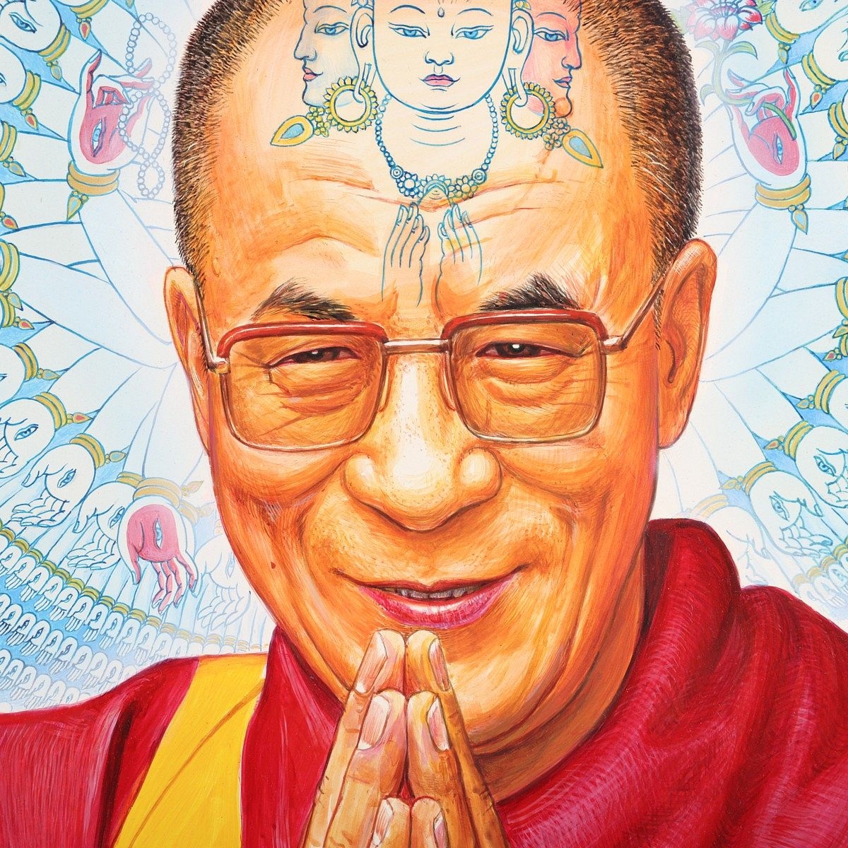 Alex Grey | Dalai Lama (1995) | MutualArt