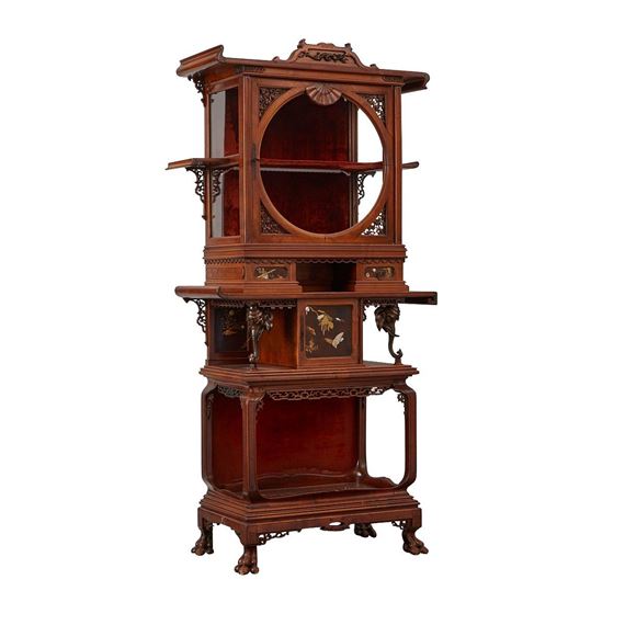 Gabriel Viardot Chinoiserie Curio Cabinet by Gabriel Viardot