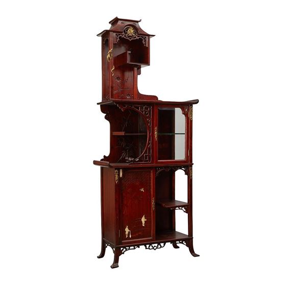 Gabriel Viardot Aesthetic Movement Curio Cabinet by Gabriel Viardot