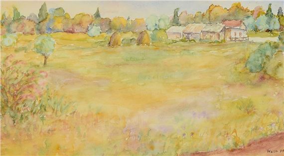 landscape-watercolour - Oskar Kolb