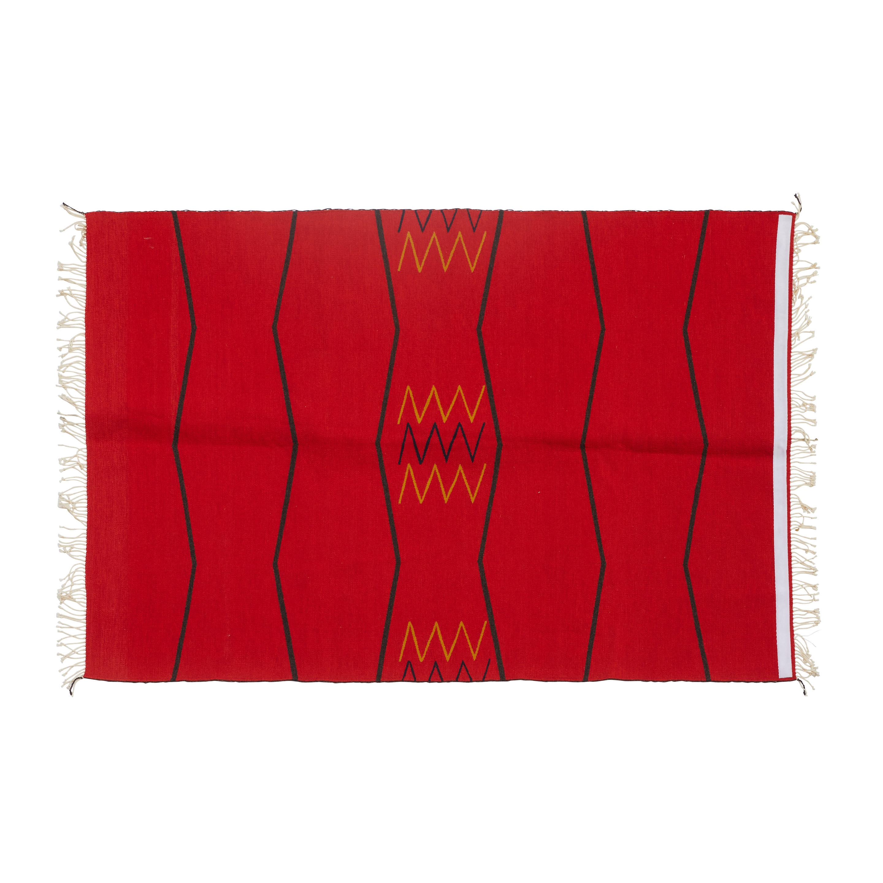 Artwork by Ramona Sakiestewa, A Ramona Sakiestewa tapestry, "Old #42," 1990, Made of tapestry