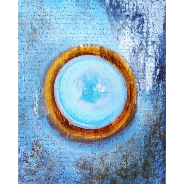 Artwork by Karina Obara, When love is only blue