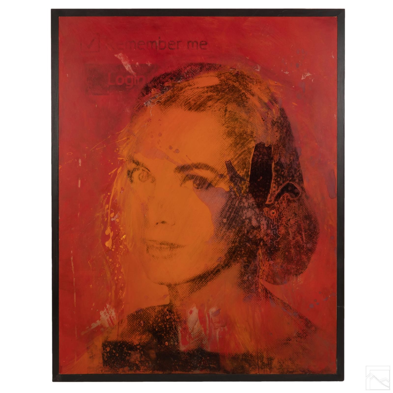 Artwork by Alejandro Vigilante, GRACE KELLY, Made of Large acrylic painting on board