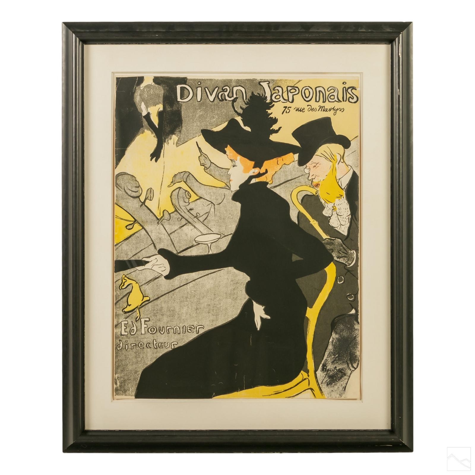 Reproduction Toile D'art - Le Divan Japonais Par Toulouse-Lautrec - Affiche Lithographie Poster