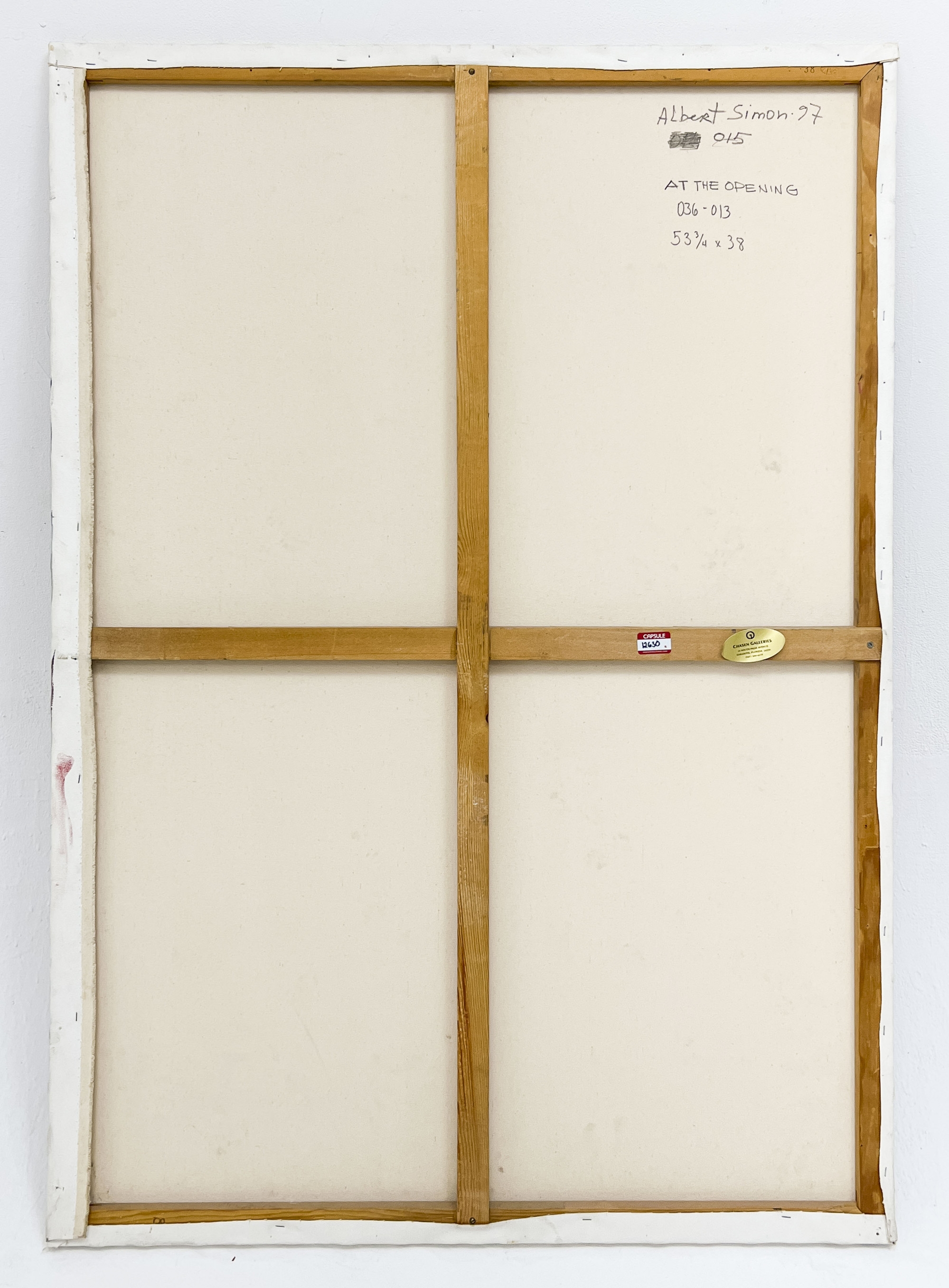 Artwork by Alberto Simon, At the Opening, Made of oil on canvas