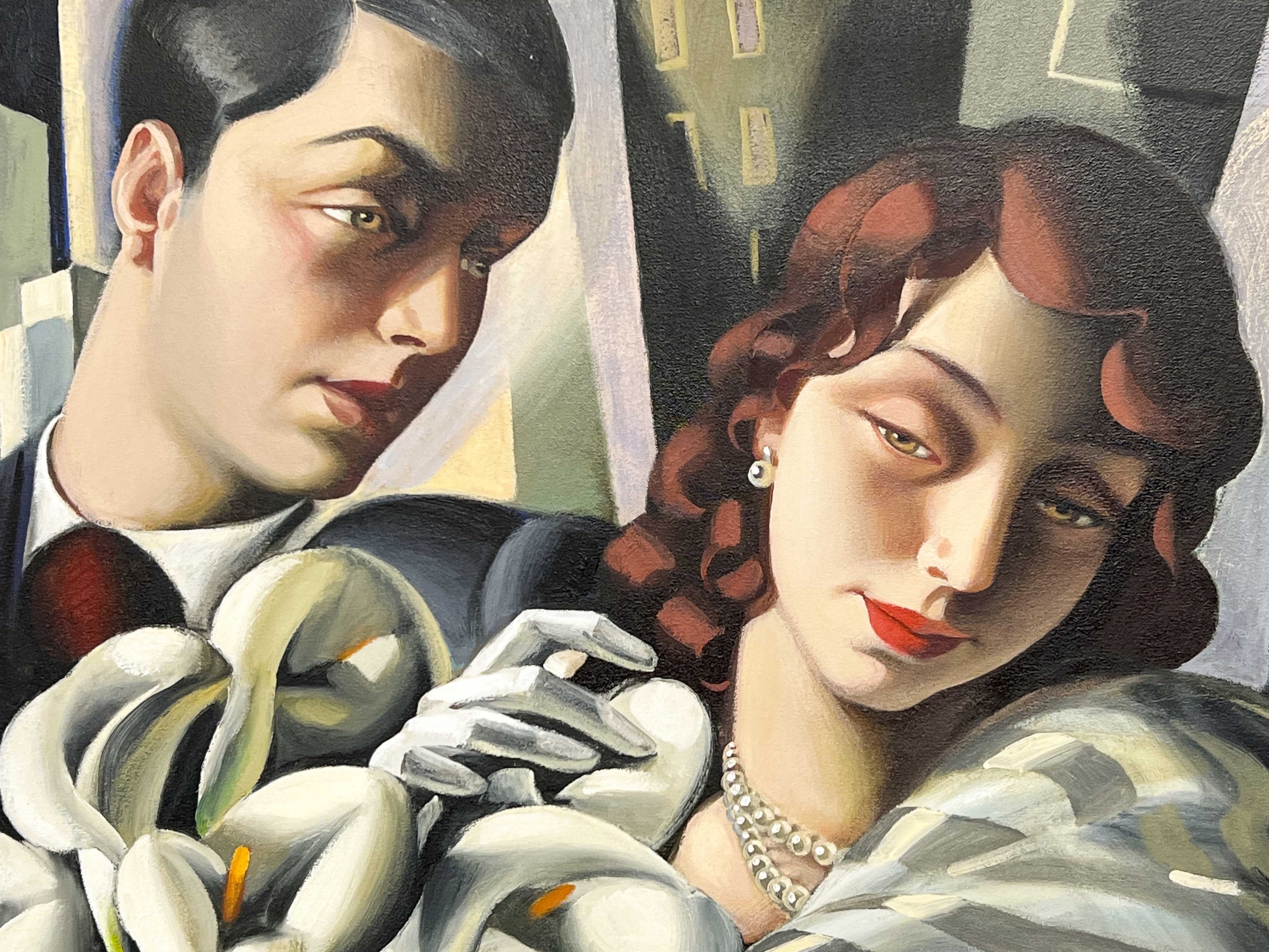 Artwork by Alberto Simon, At the Opening, Made of oil on canvas