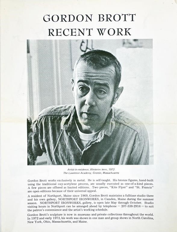 Artwork by Gordon Brott, American Balancing Man, Made of metal