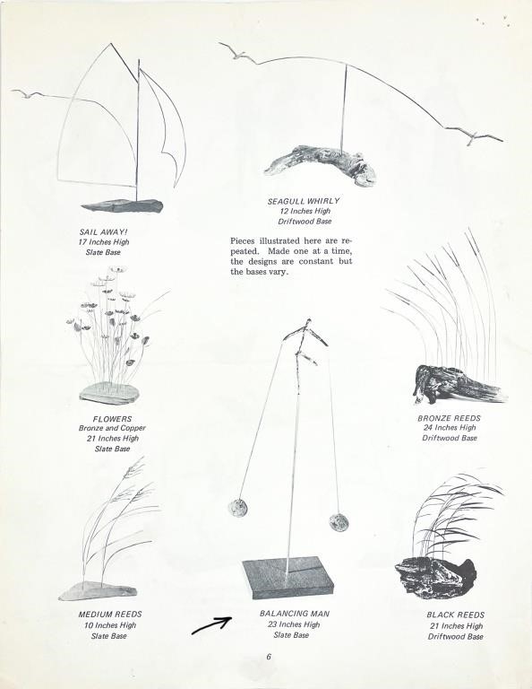 Artwork by Gordon Brott, American Balancing Man, Made of metal