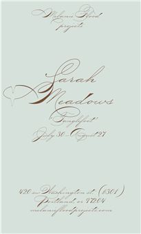 Sarah Meadows: Tanglefoot - Melanie Flood Projects