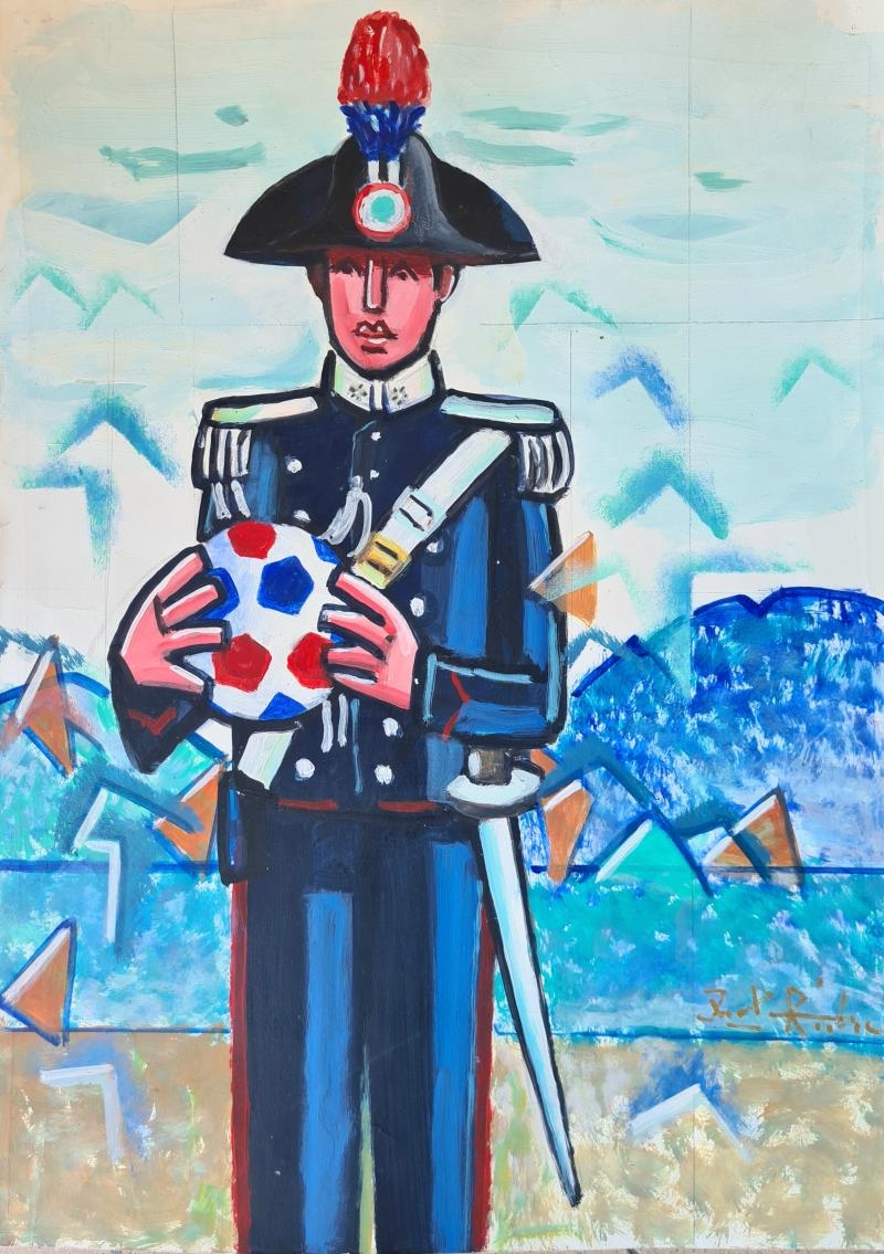 Carabiniere by Ibrahim Kodra, 1990