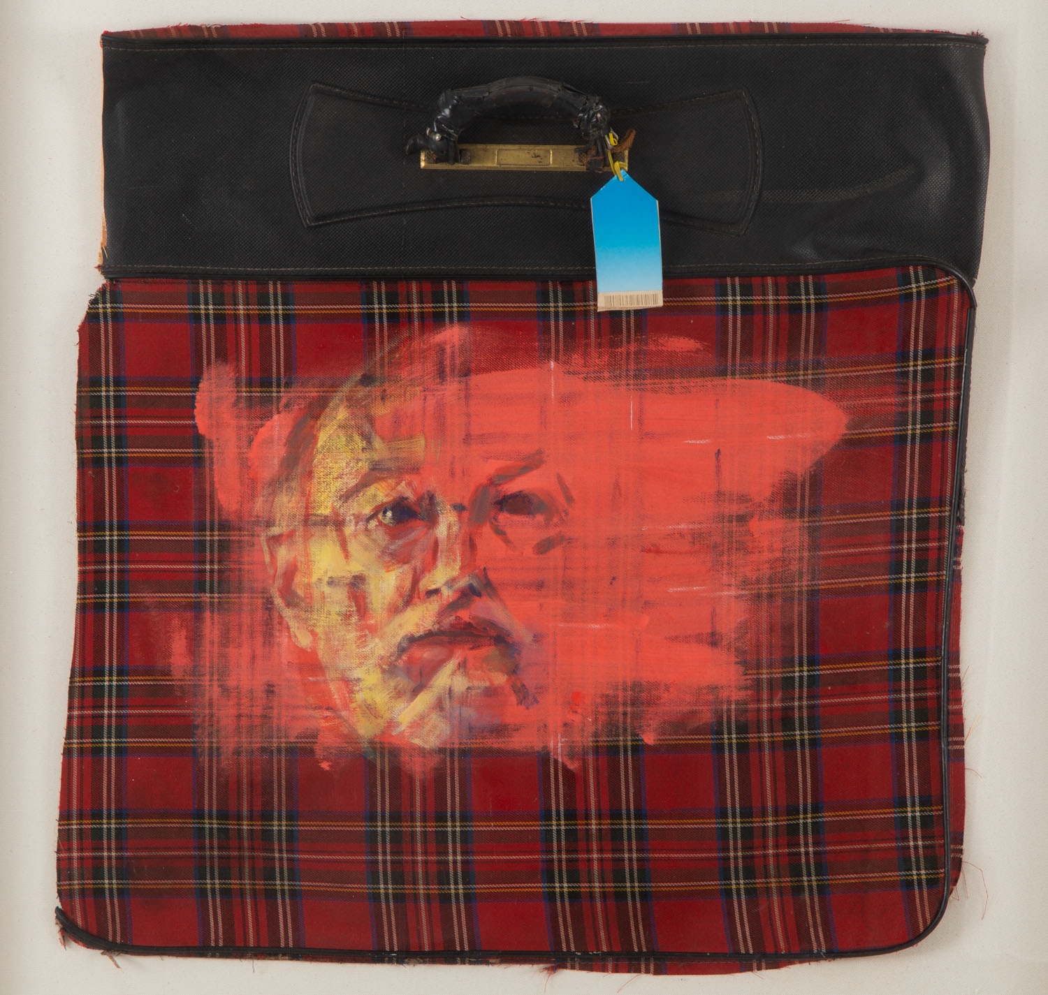 Artwork by Leszek Sobocki, Portret trumienny, Made of oil, own technique, collage / canvas