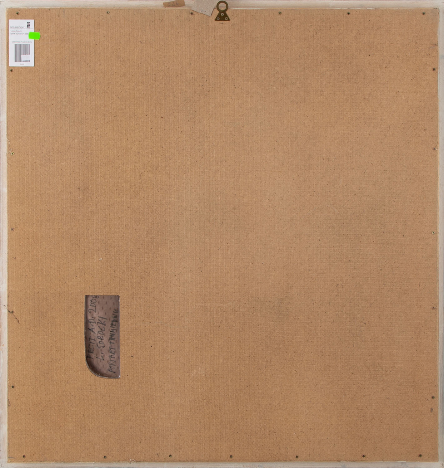 Artwork by Leszek Sobocki, Portret trumienny, Made of oil, own technique, collage / canvas